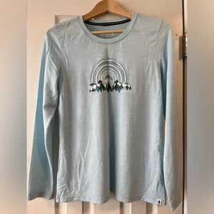 Smartwool Women’s Never Summer Mountains Graphic Long Sleeve Tee